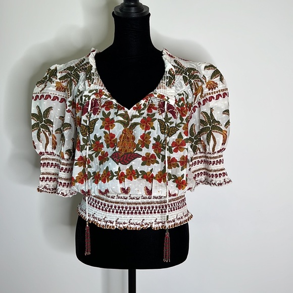 FARM RIO Off White Made In Brazil Blouse - Picture 5 of 14